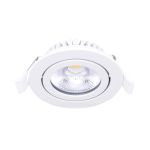 Noxion LED Ajustable Slim Spot Blanco 6W 550lm - 930 Luz Cálida | Recorte 75mm - IP54 - Mejor reproducción de color 