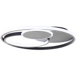 Brilliant Runda Luz de techo Metal Silicone Negro 45W 5200lm - 830-865 CCT | 500mm - Mando A Distancia Regulable