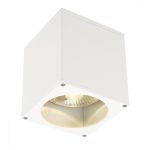SLV Big Theo Techo Foco Aluminium Blanco | Al Aire Libre - IP44 - Apta para 1x GU10 Max. 75W - Regulable
