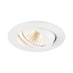 SLV New Tria 68 Foco Aluminium Blanco Esférica 8.3W 705lm 38D - 927 Luz Muy Cálida | Recorte 68mm -  Mejor Reproducción De Color - Regulable 