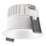 Ledvance Foco LED Oscurolight Aluminium Blanco 8W 640lm 36D - 927 Luz muy Cálida | Recorte 68mm - IP44 - Mejor reproducción de color - Regulable