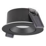 Ledvance Foco LED Air Adjust Aluminium Negro 4W 300lm 36D - 927 Luz muy Cálida | Recorte 68mm - IP23 - Mejor reproducción de color - Regulable