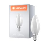 Ledvance Classic Superior LED Bulbo E14 Vela con Filamento Mate 4.2W 470lm - 927 Luz muy Cálida | Mejor reproducción de color - Regulable - Reemplazo 40W