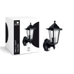 D'Lite Luz De Pared Helora Negro | IP44 - Apta para 1x E27 - Sensor De Movimiento