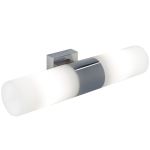 Nordlux Tangens Luz De Pared Vidrio y Metal Cromo | IP44 - Apta para 2x E14