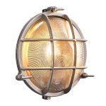 Nordlux Polperro Luz De Pared Vidrio Níquel Satinado | 195mm - IP64 - Apta para E27