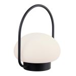 Nordlux Lámpara De Mesa Sponge Batería Negro 4.8W 300lm - 827 Luz Muy Cálida | 3 Pasos Regulable