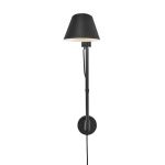 DFTP by Nordlux LED Luz De Pared Stay Aluminium Negro | Apta para E27