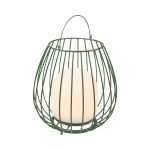 Nordlux Lámpara De Mesa Jim To-Go Portable Batería Metal Verde 3W 300lm - 827 Luz Muy Cálida | 3 Pasos Regulable 