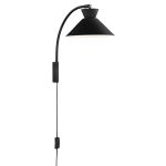 Nordlux Dial Luz De Pared Metal Negro | Apta para 1x E27