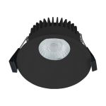 Nordlux Downlight Albric Aluminium Negro 8W 590lm 38D - 927 | 90mm - IP44 - Mejor Reproducción De Color - Regulable