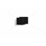 Emibig Luz De Pared Frost Acero Negro | Apta para 1x G9 - Max 8W