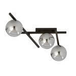 Emibig Luz de techo Smart Acero Negro | Apta para 3x E14 - Max 10W