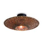 Good&Mojo Luz de techo Bali Bambú Negro S | Apta para 1x E27 