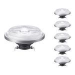 Multipack 6x Philips MASTER LED Foco G53 AR111 10.8W 600lm 40D - 927 Luz muy Cálida | Mejor reproducción de color - Regulable - Reemplazo 50W