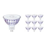 Multipack 10x Philips Master LED Foco GU5.3 MR16 5.8W 345lm 36D - 922-927 Dim To Warm | Mejor Reproducción De Color - Regulable - Reemplazo 35W
