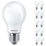 Multipack 10x Philips MASTER Value LED Bulbo E27 Pera Mate 3.4W 470lm - 927 Luz muy Cálida | Mejor reproducción de color - Regulable - Reemplazo 40W
