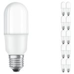 Multipack 10x Ledvance LED Classic Stick LED E27 Mate 8W 806lm - 827 Luz muy Cálida | Reemplazo 60W