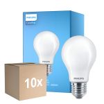 Multipack 10x Philips Corepro LED Bulbo E27 Pera Mate 10.5W 1521lm - 830 Luz Cálida | Reemplazo 100W