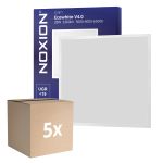 Multipack 5x Noxion Panel LED Ecowhite V4.0 28W 3360lm - 830-840-865 CCT | 60x60cm - UGR <19 - Philips driver