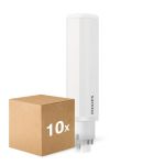 Multipack 10x Philips CorePro PL-C LED 9.5W 990lm - 830 Luz Cálida | 4-Pines - Reemplazo 26W