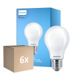 Multipack 6x Philips Corepro LED Bulbo E27 Pera Mate 8.5W 1055lm - 840 Blanco Frio - Reemplazo 75W