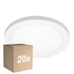 Multipack 20x Noxion Downlight LED Ecowhite Blanco 18W 1530lm 110D - 830 840 860 Ajustable Blanco | 217mm - Recorte 55-175mm - Regulable