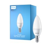 Philips Corepro LED Vela E14 Mate 5W 470lm - 840 Blanco Frio | Reemplazo 40W