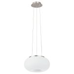 Eglo Colgante De Luz Optica Acero Níquel Satinado | Apta para 2x E27