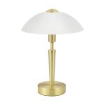 Eglo Lámpara De Mesa Solo 1 Acero Oro Blanco | IP20 - Apta para 1x E14 
