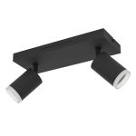 Eglo Connect.Z Smart Techo Foco Melitello-Z Acero Negro 7.4W 1100lm - 827-865 Ajustable Blanco + RGB | Regulable