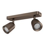 Eglo Techo Foco Camaldoli Acero Latón | Apta para 2x GU10