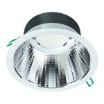 Philips Downlight LED Coreline DN142B Aluminium Blanco 19.2W 2300lm 60D - 830 Luz Cálida | Recorte 200mm - IP20 - UGR<19