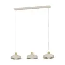 Eglo Colgante De Luz Valdiola Acero Lijado | IP20 - Apta para 3x E27 