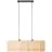 Brilliant Wimea Colgante De Luz Metal Negro Beige | Apta para 2x E27