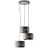 Brilliant Tyas Colgante De Luz Metal Negro Oro | 520mm - Apta para 3x E27