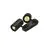 SLV Enola B Pared y Luz de techo Aluminium Negro | Apta para 2x GU10 