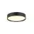 SLV Decona Pared y Luz de techo Aluminium Negro Esférica 18W 1450lm - 930 Luz Cálida | IP44 - Mejor Reproducción De Color - Regulable 