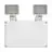 Ledvance LED Twin Foco Blanco 3W 450lm - 865 Luz De Día | IP65 - Luz De Emergencia 3 Horas