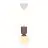 Nordlux Sadie Colgante De Luz Composite Marrón | Apta para 1x E14