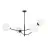 Emibig Luz de techo Hunter Acero Negro | Apta para 4x E14 - Max 10W