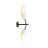 Emibig Luz De Pared Vene Acero Negro | Apta para 2x E14 - Max 10W