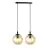 Emibig Colgante De Luz Cosmo Acero Negro | Apta para 2x E14 - Max 10W