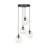 Emibig Colgante De Luz Cosmo Acero Negro | Apta para 4x E14 - Max 10W