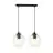 Emibig Colgante De Luz Istar Acero Negro | Apta para 2x E27 - Max 10W