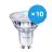 Multipack 10x Philips Corepro LED Foco GU10 PAR16 4W 345lm 36D - 830 Luz Cálida | Regulable - Reemplazo 50W