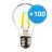 Multipack 100x Noxion Lucent LED E27 Pera con Filamento Clara 7W 806lm - 840 Blanco Frio | Reemplazo 60W