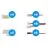 Noxion Tiras LED Naga - Conector Solamente Color 8mm - Medio 30pcs