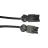 Noxion GST - Compatible Cable de extensión Negro - Macho + Hembra - 3m - 3 pole 1,5mm2