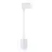 Noxion Foco de carril Colgante De Luz 3 Fases Aluminium Blanco | Apta para 1x GU10
